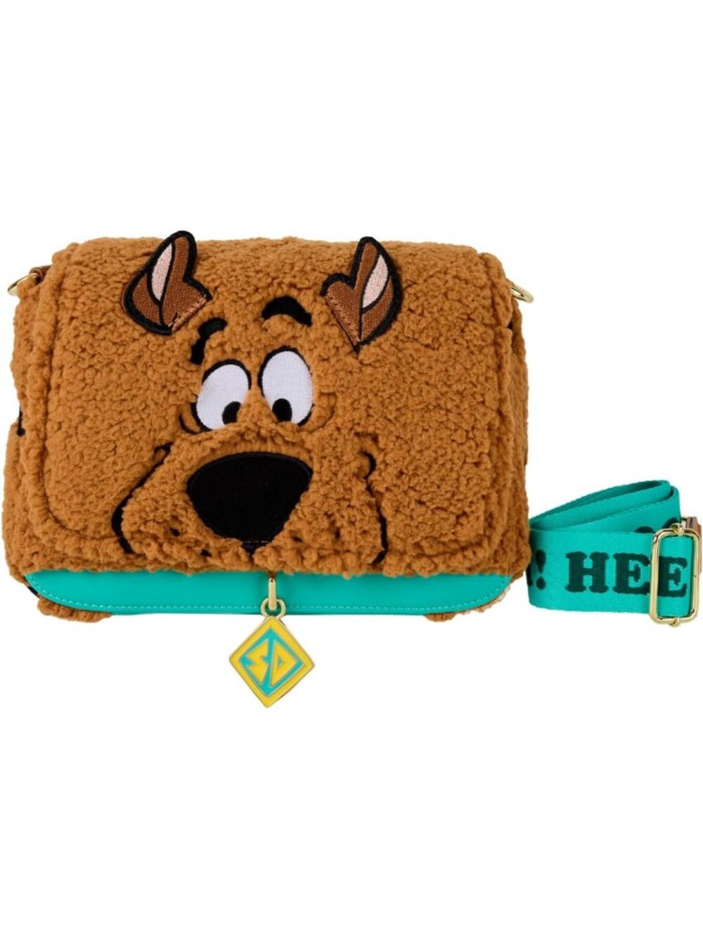 Cozy Sherpa Crossbody Bag - Fun Scooby-Doo Design, Perfect for Everyday Use